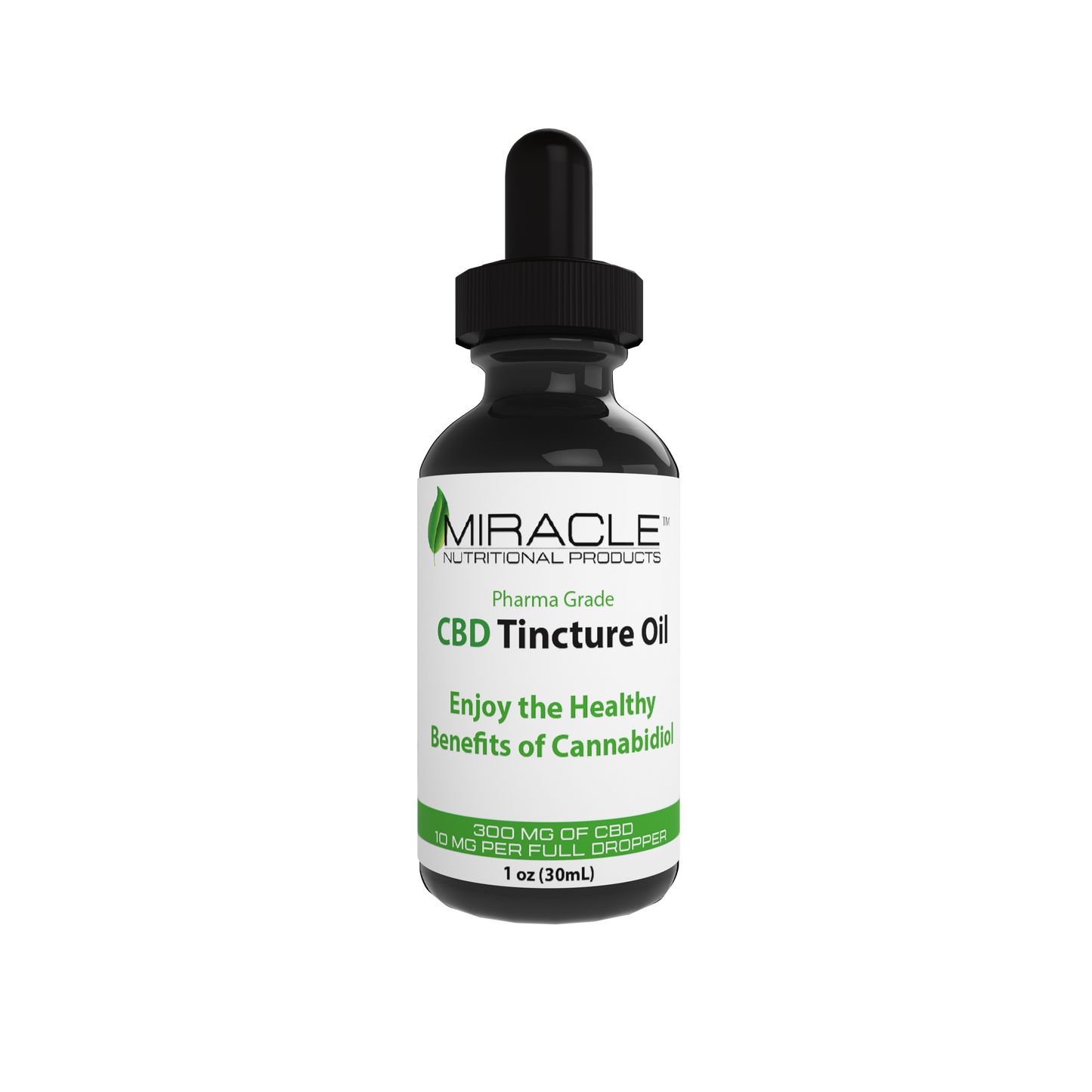 Miracle CBD Tincture - Pharma Grade 300MG, 1oz