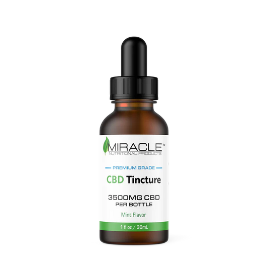 Miracle CBD Tincture - Broad Spectrum 3500MG, Mint Flavor, 1oz